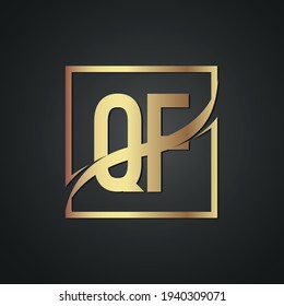 Logo de la carta de lujo creativa QF