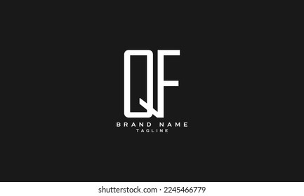 QF, FQ, Resumen diseño inicial del logotipo de la letra monograma