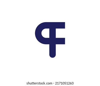 Plantilla de diseño vectorial del logotipo QF FQ