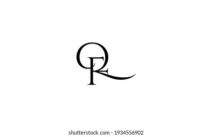 Diseño de logotipo sencillo QF o FQ