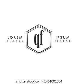 QF Initial beauty monogram logo vector