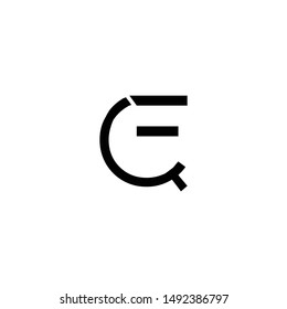 qf initial letter logo vector