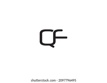 qf letter Logo Design with Creative Modern vector icon template