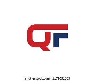 Qf Logo Design Vector Template Stock Vector (Royalty Free) 2171051663 ...