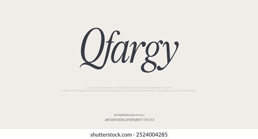 Qfargy Abstract modern urban alphabet fonts. Typography sport, technology, fashion, digital, future creative logo font.