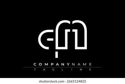 QFF design de letra abstrata. Design de logotipo comercial moderno com tipografia abstrata e estilo contemporâneo