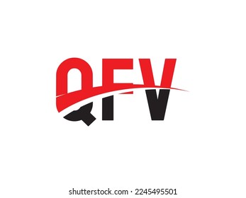 QFV Letter Initial Logo Design Vector Illustration