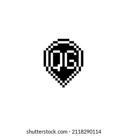 QG creative letter logo design concept for sale in high quality professional design that will print well across any print media