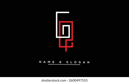 QG, GQ Abstract Letters  Logo Monogram