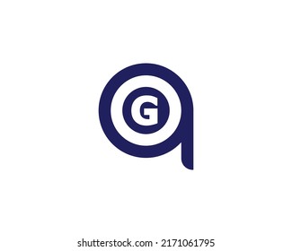 Qg Gq Logo Design Vector Template Stock Vector (Royalty Free ...