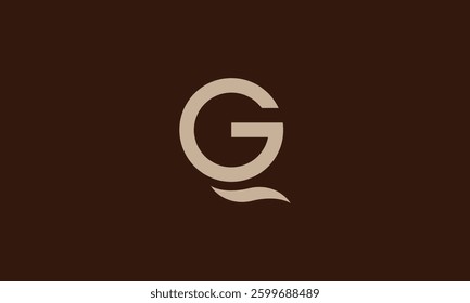QG or GQ minimalistic monogram logo