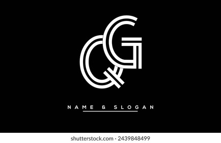 QG, GQ, Q, G Abstract Letters Logo Monogram