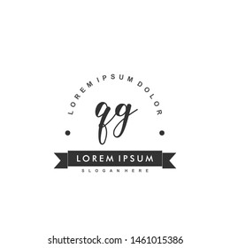 QG Initial beauty monogram logo vector