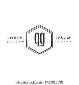QG Initial beauty monogram logo vector