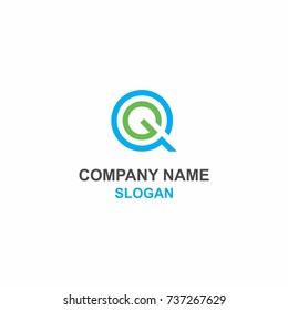 QG letter initial logo.