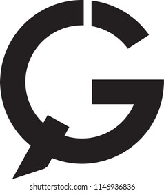 qg letter vector logo