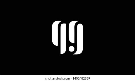 QG logo design template vector illustration minimal design