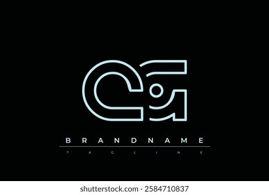 QG Technology Letter Logo Template. This tech letter logo is a graphic mark that uses letters to represent a technology company.