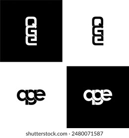 Alter Typografie Brief Monogramm Logo Design Set