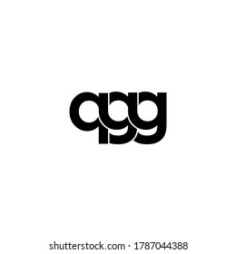 qgg letter original monogram logo design