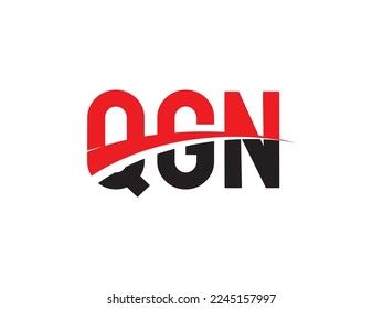 QGN Letter Initial Logo Design Vector Illustration