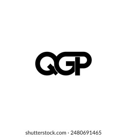 qgp lettering initial monogram logo design