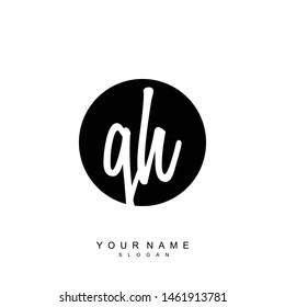 QH Initial beauty floral logo template