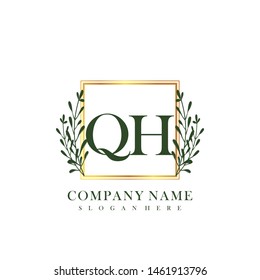 QH Initial beauty floral logo template