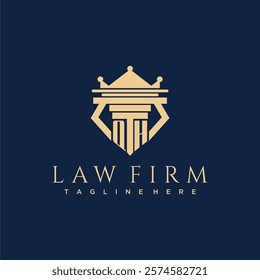 QH initial monogram logo for lawfirm vector design