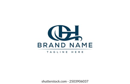 QH Logo Design Template Vektor Grafik Branding Element.