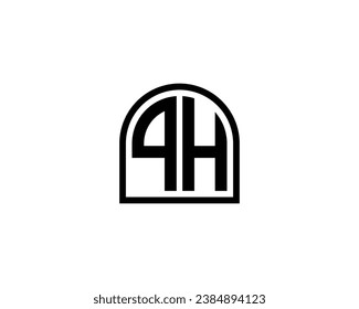 Plantilla de vector de diseño de logotipo QH
