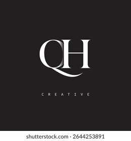 QH Monogram Logo Mínimo Elegante Letra marca para Luxo, Moda   Marcas criativas	
