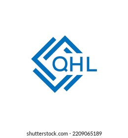 QHL letter logo design on white background. QHL creative circle letter logo concept. QHL letter design.
