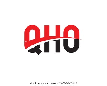 QHO Letter Initial Logo Design Vector Illustration