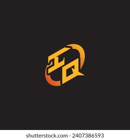 Ayuda de logotipo de la carta combinada QI para equipo de juegos, youtube, twitch