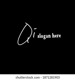Qi handwritten logo for identity