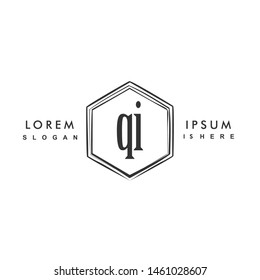 QI Initial beauty monogram logo vector
