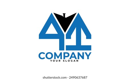 QI letter creative real estate vector logo design.