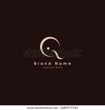 QI letters vector logo design