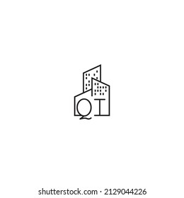 Logo der QI-Linie in hochwertigem professionellem Design, das für Immobilienunternehmen am besten geeignet ist