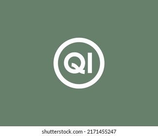QI logo design vector template