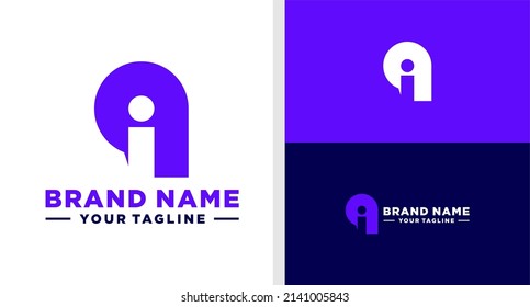 QI LOGO MONOGRAM LOWERCASE EDITABLE