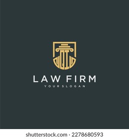 QI monogram initial for lawfirm logo ideas with creative polygon style design