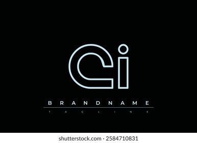 QI Technology Letter Logo Template. This tech letter logo is a graphic mark that uses letters to represent a technology company.