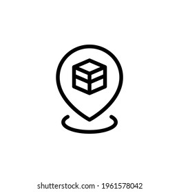 qibla icon. islamic icon. perfect to logo, presentation, template, website, application, and more product. vector icon design line style