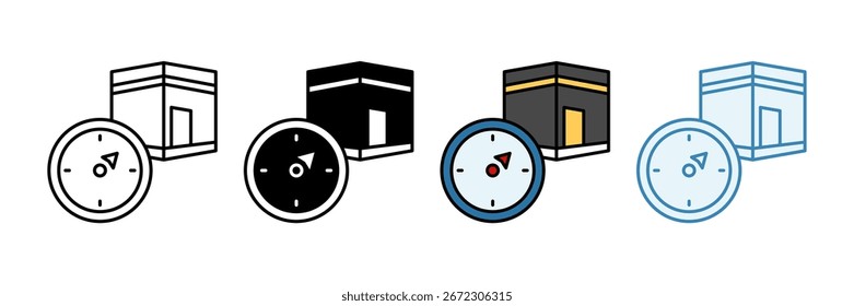 Qibla-Symbolsatz - Kollektion mit mehreren Stilen