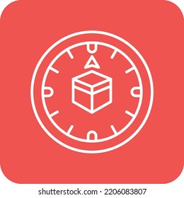 Icono de vector Qibla. Se puede usar para imprimir, móviles y aplicaciones web.