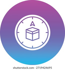 Icono de Vector de Qibla. Se puede utilizar para aplicaciones de impresión, móviles y de Web.