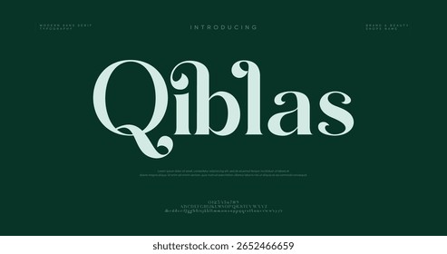 Qiblas calligraphy alphabet small lettering a to z font family