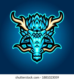 Qilin Head Vector For Logo